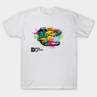 T. Rex Skull Abstract T-Shirt